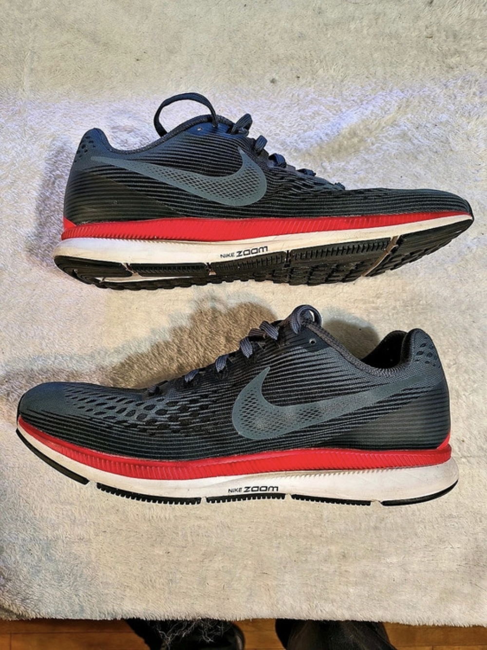 Nike Air Zoom Pegasus 34 Blue Fox Bright Crimson Size 12 880555-403